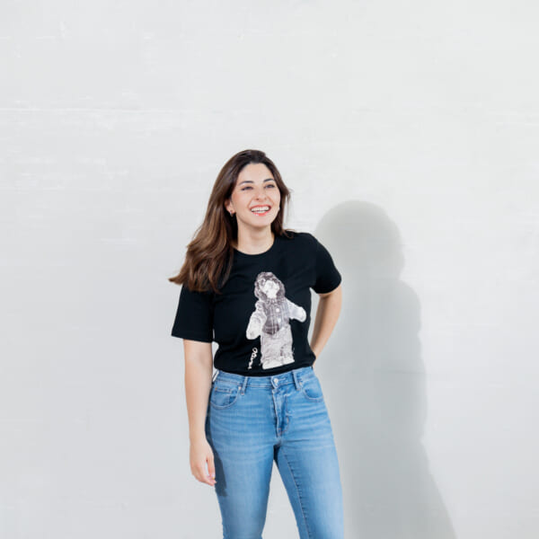 Vintage Dog Design T-shirt